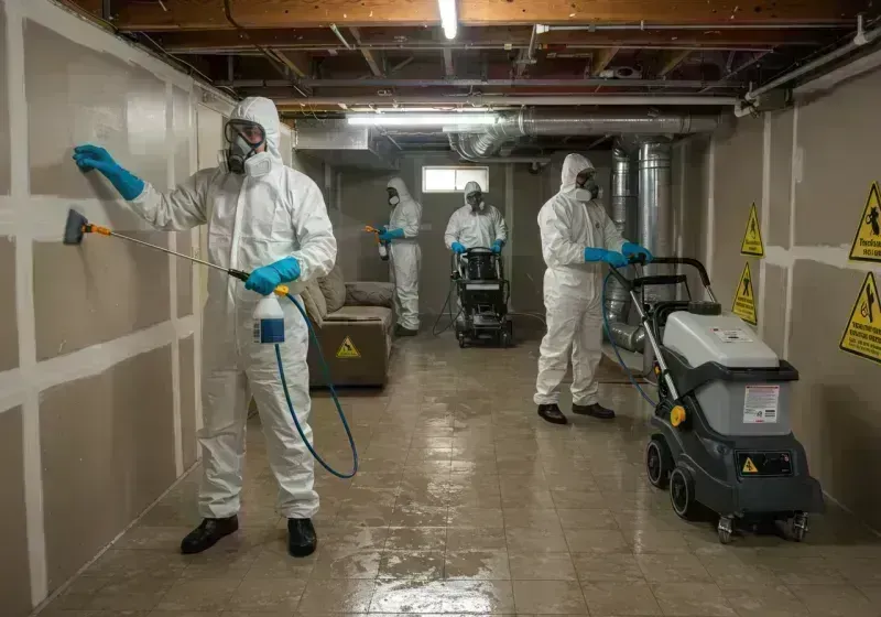 Basement Moisture Removal and Structural Drying process in Texas County, MO